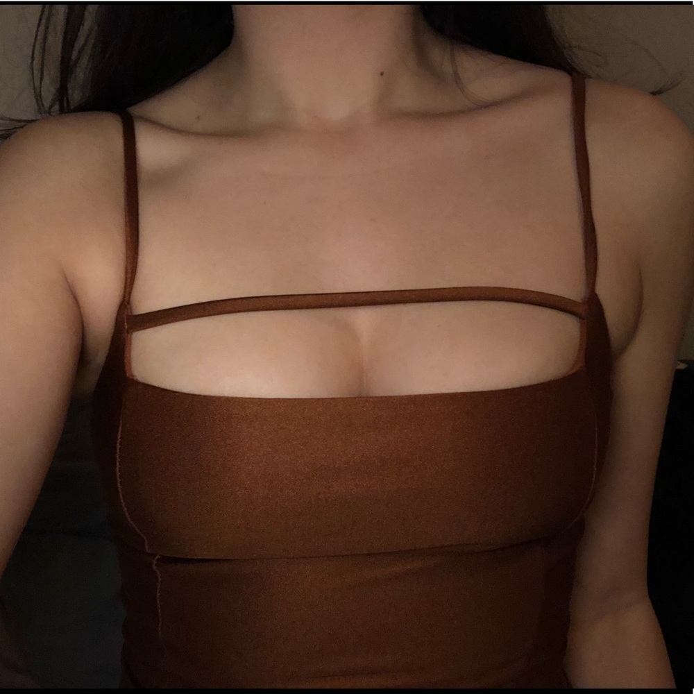 Rust colored bodysuit